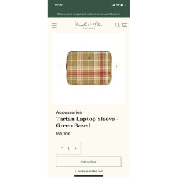 出口多功能英倫風格子復古毛呢格紋拉鍊電腦包手拿包平板電腦包