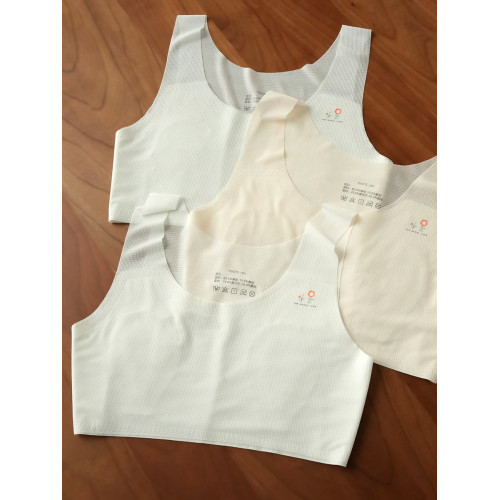 一階段發育期少女文胸 女童無痕防凸點內衣 學生薄款小背心 夏款