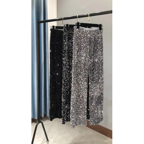 秋冬加厚韓國絨亮片濶腿褲大長腿垂感大碼拖地褲閃亮加長直筒褲女 秋冬加厚韓國絨亮片濶腿褲大長腿垂感大碼拖地褲閃亮加長直筒褲女