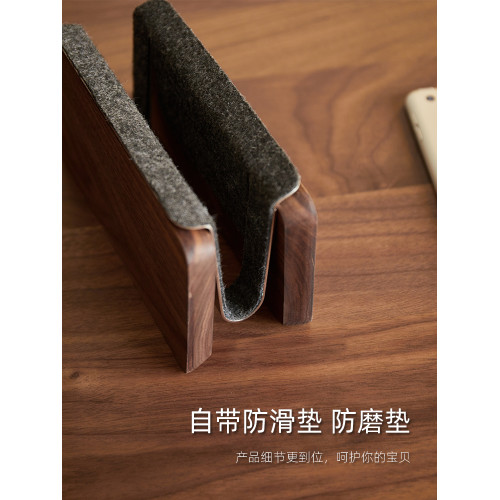 macbook蘋果筆記型電腦竪立支架直立式遊戯本桌面木質收納grove