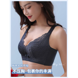 夏季無鋼圈調整型薄款文胸罩無磁透氣聚攏上托收副乳防下垂內衣女