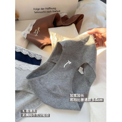 10A芭蕾 內褲女生2024新款純棉女士全棉加長襠秋冬親膚三角褲短褲