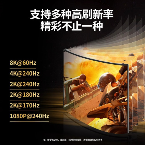 綠聯typec拓展隖轉DP1.4投影8K顯示器投影儀4K240Hz高清擴展轉接