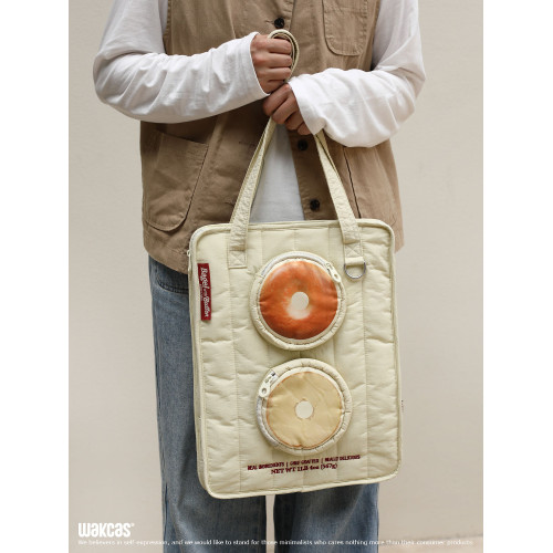 貝果電腦包原創設計小衆個性潮流軟電腦包充棉14寸平板電腦16寸筆記型電腦保護套包包斜背多功能電腦包