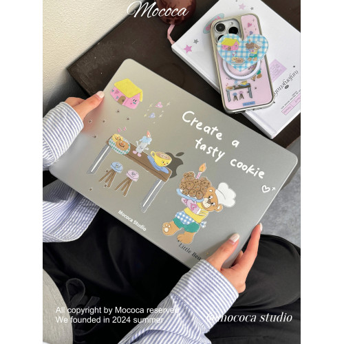 MOCOCA《小熊甜品師》韓國可愛原創插畫進口pc透明硬殼防磕碰適用於Macbook蘋果pro電腦air保護套13寸14寸 MOCOCA《小熊甜品師》韓國可愛原創插畫進口pc透明硬殼防磕碰適用於Macbook蘋果pro電腦air保護套13寸14寸