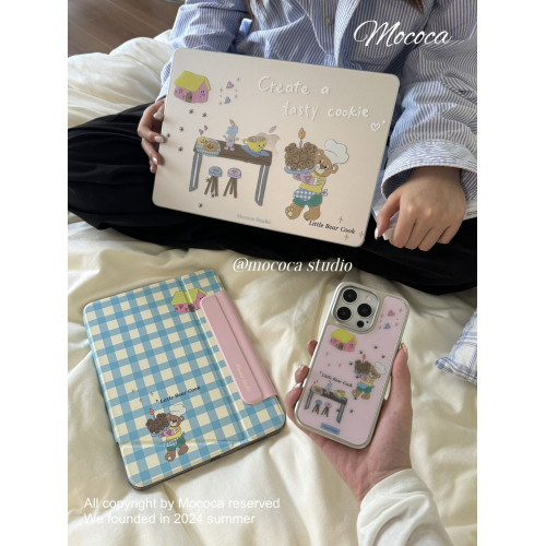MOCOCA《小熊甜品師》韓國可愛原創插畫進口pc透明硬殼防磕碰適用於Macbook蘋果pro電腦air保護套13寸14寸 MOCOCA《小熊甜品師》韓國可愛原創插畫進口pc透明硬殼防磕碰適用於Macbook蘋果pro電腦air保護套13寸14寸