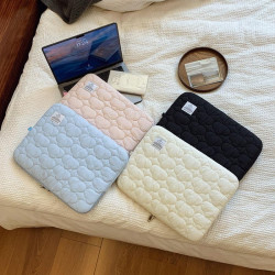 韓國雲朵ipad內膽包充棉菱格軟乎乎ins13寸防震平板筆記型電腦包