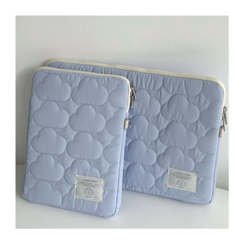 韓國雲朵ipad內膽包充棉菱格軟乎乎ins13寸防震平板筆記型電腦包