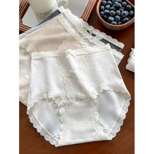 高腰收腹內褲女2025新款女生純棉底襠無痕包臀全棉女士三角短褲頭