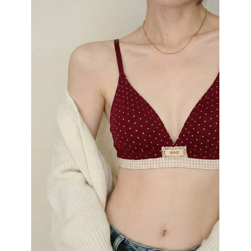 本命年紅色內衣純棉內褲套裝女士聚攏小胸顯大文胸2026新款爆款