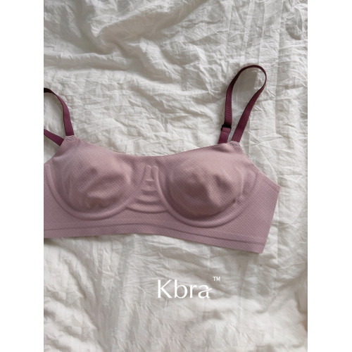 Kbra顯小顯瘦內衣女夏季薄款大胸顯小胸聚攏無痕無鋼圈軟支撐文胸