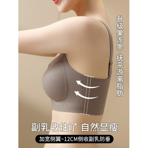 內衣女小胸聚攏收副乳防下垂顯大2026新款固定杯無鋼圈無痕文胸罩
