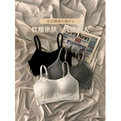 安心貓少女內衣女童發育期一體學生無鋼圈防震運動背心防走光抹胸