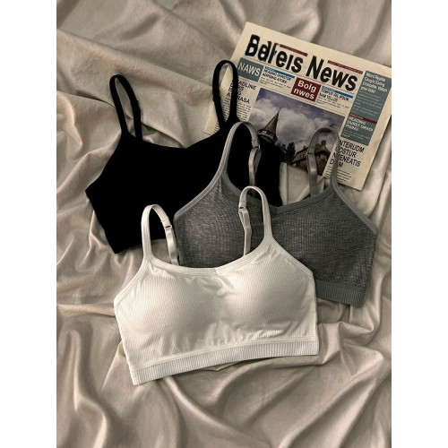 安心貓少女內衣女童發育期一體學生無鋼圈防震運動背心防走光抹胸