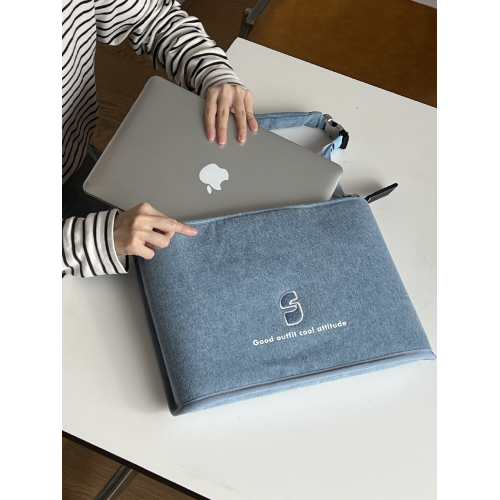 shanahs手提電腦包13寸14寸高級感小衆筆電內膽包女保護套適用於M4蘋果華爲小米聯想電腦包