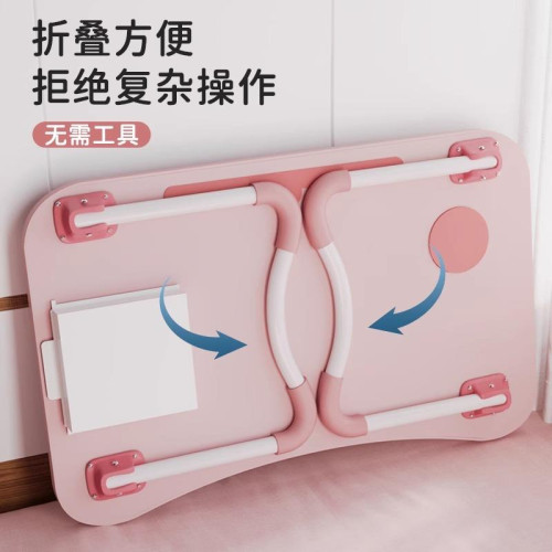 日本床上小桌子可折曡桌大學生宿捨上鋪筆記型電腦桌兒童書桌