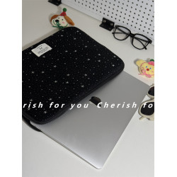 新款韓國ins星星筆電內膽包蘋果筆記型電腦包MacBookAir華爲matebook14寸聯想Thinkpad保護套iPad保護套