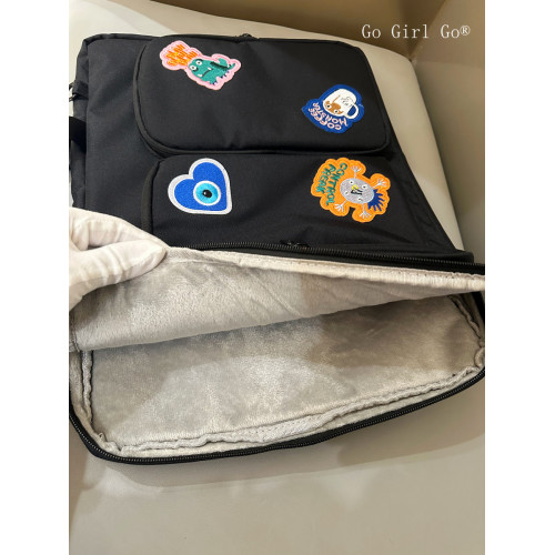 Go Girl Go黑夜魅影系列筆記型電腦包大容量緩震適用拯救者華爲蘋果小米聯想等