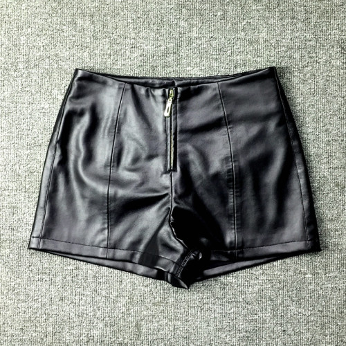 海甯真皮2025秋冬新短褲純皮靴打底褲子女高腰包臀顯瘦外穿綿羊皮