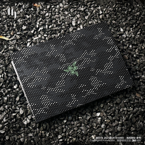 2025/24/23款雷蛇新款靈刃18/16黑色14/寸水銀保護貼機身貼紙膜