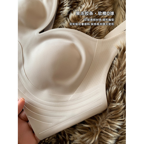 無痕雲朵內衣女薄款大胸顯小顯瘦兔耳朵杯無鋼圈收副乳防下垂文胸