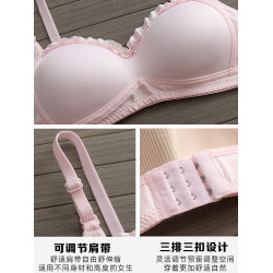 日系大學生內衣女小胸聚攏防下垂初中生高中生少女161718嵗文胸罩
