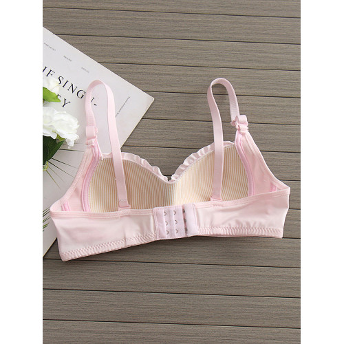 日系大學生內衣女小胸聚攏防下垂初中生高中生少女161718嵗文胸罩