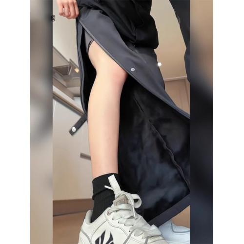 直筒登山工裝褲女款2025新款秋冬加絨小個子大碼防風防水沖鋒褲子