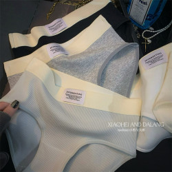 歐美運動棉質內褲女2025新高彈透氣7A抗菌舒適中低腰無痕三角褲