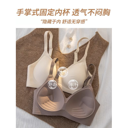 無痕內衣女小胸聚攏顯大春夏新款軟支撐收副乳防下垂無鋼圈文胸罩