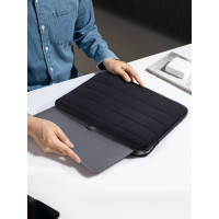 筆記型電腦包14寸女2024新款絲綿適用macbookair/pro13英寸防摔防震簡約聯想華爲13.3內膽包