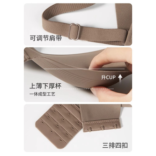 維多利亞無痕內衣女聚攏小胸顯大平胸罩收副乳防下垂文胸2025新款