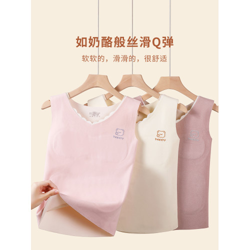德絨保暖背心女童內衣發育期少女兒童學生新款秋冬季加厚無痕文胸