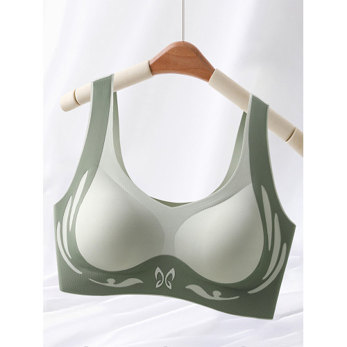 大碼美背內衣女薄款無痕運動背心胖MM聚攏文胸防下垂收副乳胸罩夏