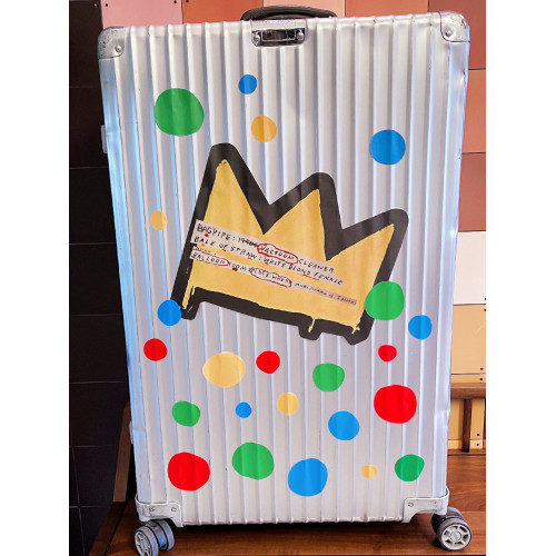 巴斯奎特小王冠行李箱貼紙防水全貼個性創意塗鴉不畱膠潮牌貼紙 巴斯奎特小王冠行李箱貼紙防水全貼個性創意塗鴉不畱膠潮牌貼紙