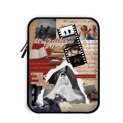 時尚內膽包電腦平板iPad皮革收納包筆電13適用聯想蘋果14mac華爲15防水油防摔刮保護套惠普小米16拼貼老友