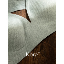 Kbra天絲莫代爾大胸顯小內衣女無痕隱形無鋼圈收副乳防下垂文胸罩