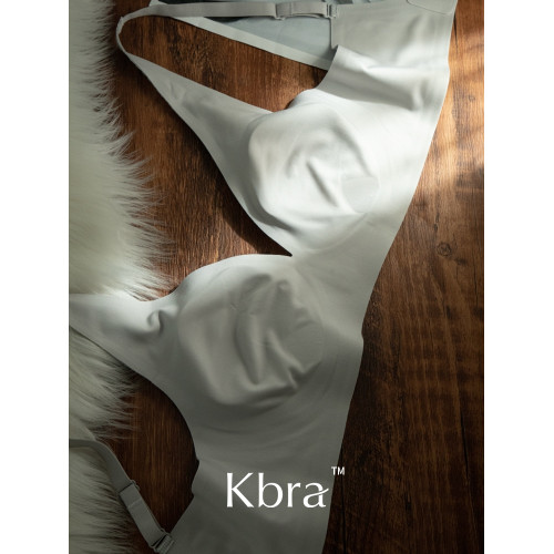 Kbra天絲莫代爾大胸顯小內衣女無痕隱形無鋼圈收副乳防下垂文胸罩
