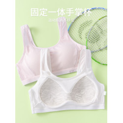 少女內衣初高中學生發育期運動跑步防震文胸二三階段純棉女童背心