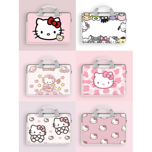 Hello Kitty凱蒂貓筆電手提電腦包適用於蘋果華爲小米1237寸時尚15.6air13小清新14華爲華碩pro卡通ins原創