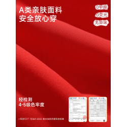 貓人少女本命年紅色內衣內褲套裝發育期學生初中背心女童2026馬年