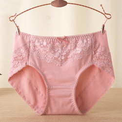 3條盒裝 中腰純棉女士內褲 日系全棉襠底包臀舒適透氣無痕三角褲