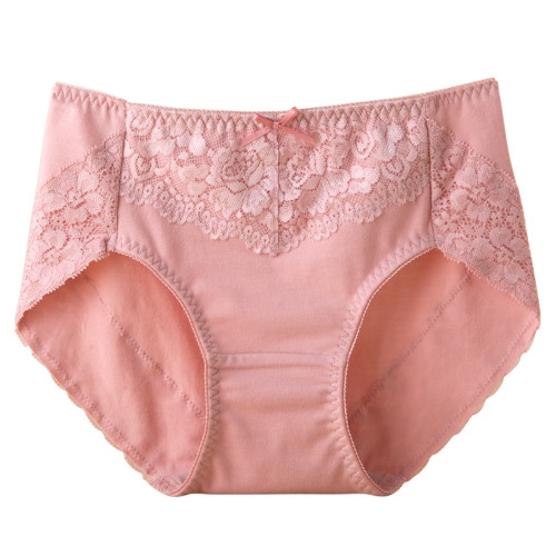 3條盒裝 中腰純棉女士內褲 日系全棉襠底包臀舒適透氣無痕三角褲