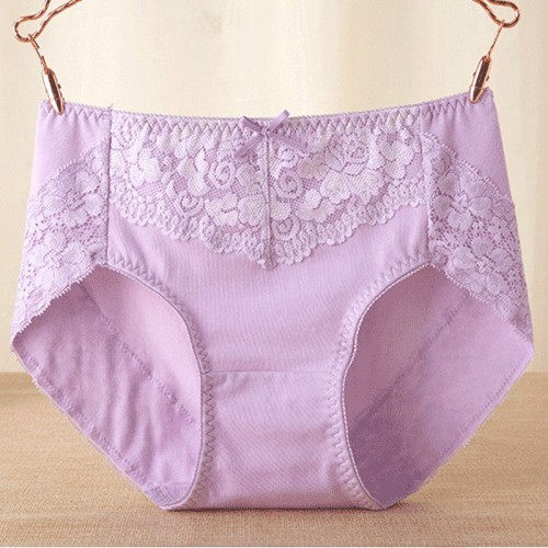 3條盒裝 中腰純棉女士內褲 日系全棉襠底包臀舒適透氣無痕三角褲