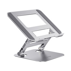 新款鋁合金LS515筆電支架三代支架桌面折曡增高升降電腦支架