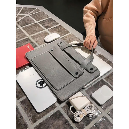 2026新款風琴筆記型電腦包防水適用聯想小新14寸輕便大容量macbook16寸13.3手拎包新款手提包電腦保護內膽包