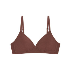 深v法式三角杯內衣女小胸不空杯舒適莫代爾收副乳薄款文胸無鋼圈