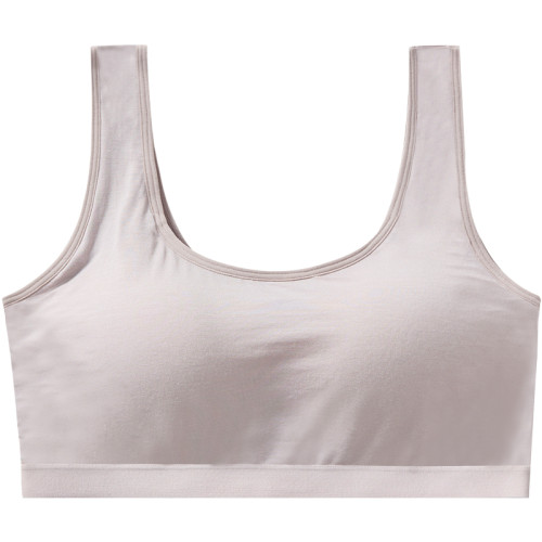 莫代爾初高中學生少女文胸運動防震跑步胸罩背心一體固定杯內衣夏