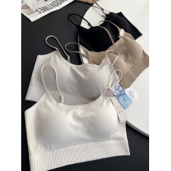 貝萊婭2348夏季芒果杯涼感舒適輕提衣可調節細帶薄款內衣美背抹胸