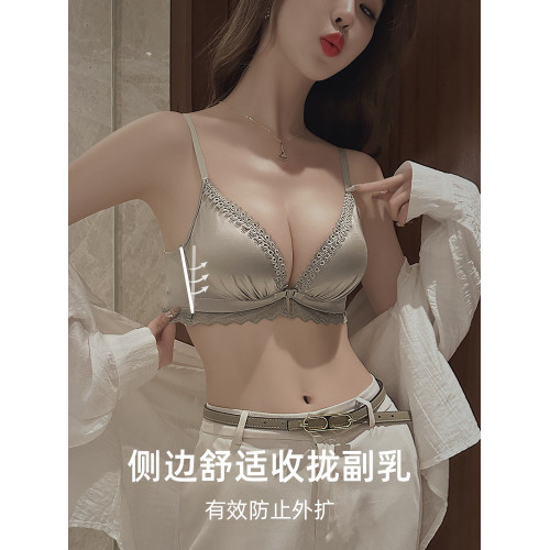 前釦內衣女小胸聚攏加厚顯大收副乳防下垂美背文胸套裝不跑杯品牌
